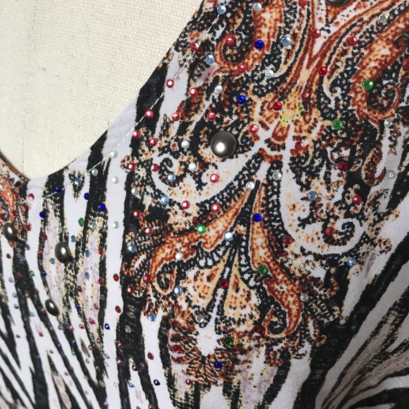 BOHO AUSTRALIA High/Low Cold Shoulder Rayon dress - Picture 3 of 9